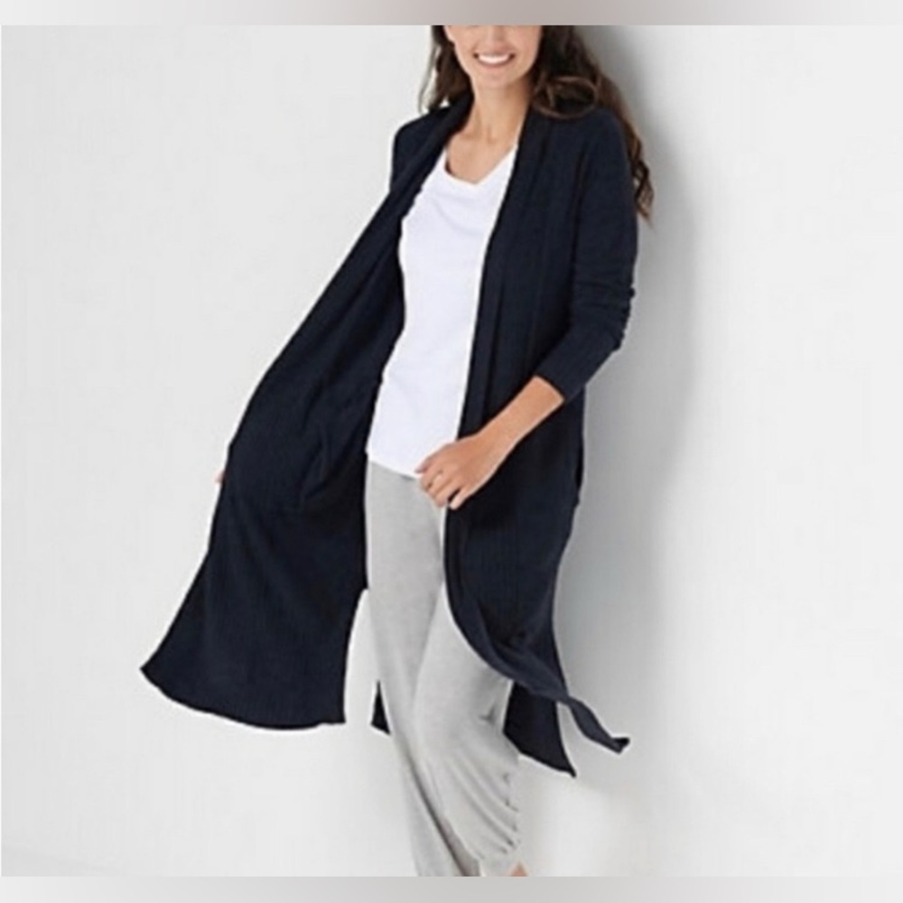 Barefoot Dreams CozyChic Lite
Catalina Long Cardigan Black